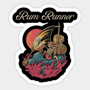rum runner Sticker